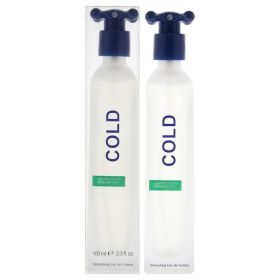 Cold by United Colors of Benetton for Men - 3.3 oz EDT Spray