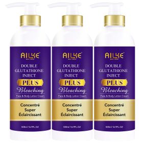 AILKE Whitening Skin Care Set, Hyperpigmentation Treatment Quick Effect, Freckles Melasma Brown Spot Corrector for Men Women (Color: 3 Bottle Lotion)